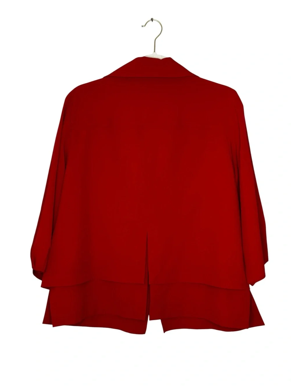 Chico’s Size 2 (Large) Red Neema Travel Athletic Zip Front Jacket w Pockets